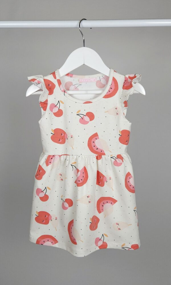 Vestido Nena Alg. Lycra Frutas c/Boladitos*liquidación*