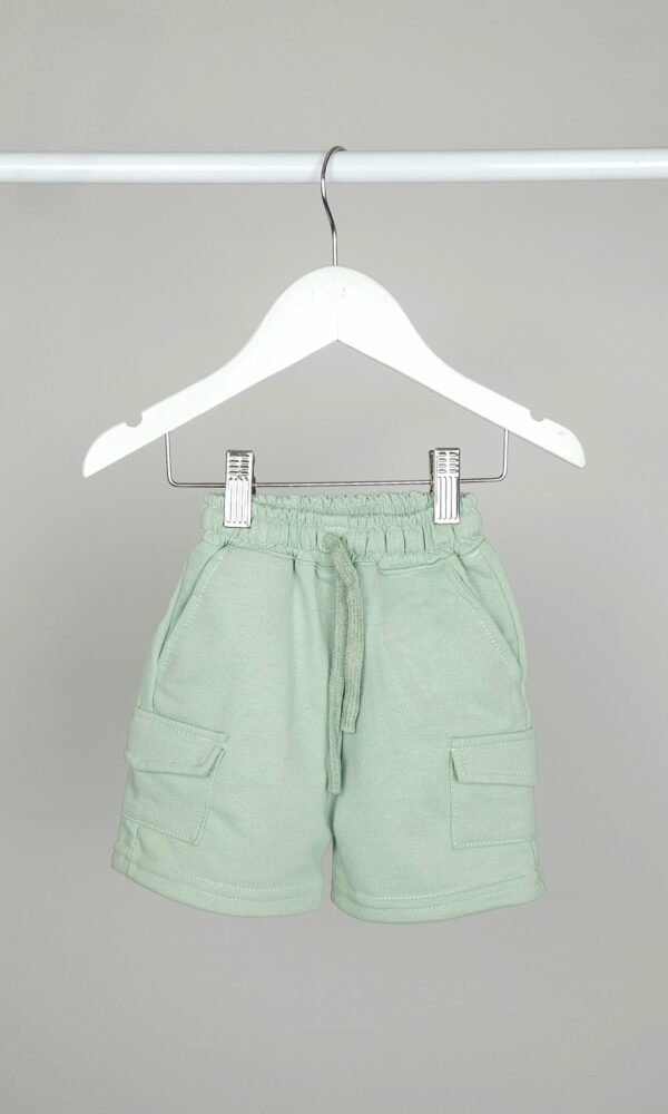 Short Bebe Rustico Liso Cargo