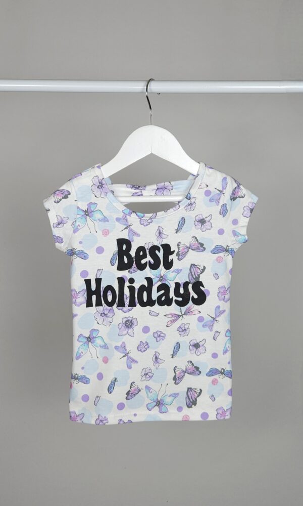 Remera nena A.Lyc. estamp.Mariposa Best *LIQUIDACIÓN*