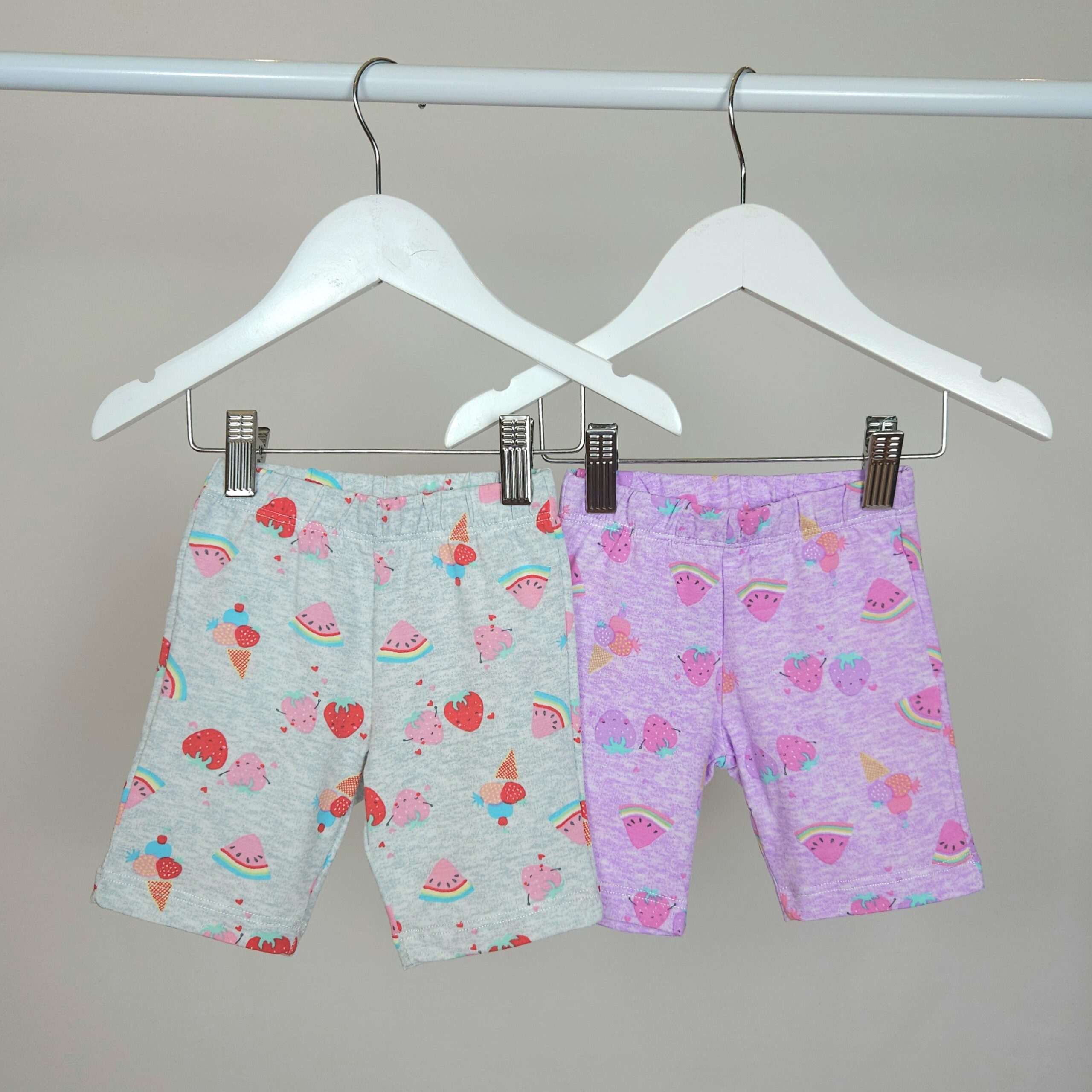 Calza Corta Nena Alg. Lycra Estamp.sandia - Imagen 2