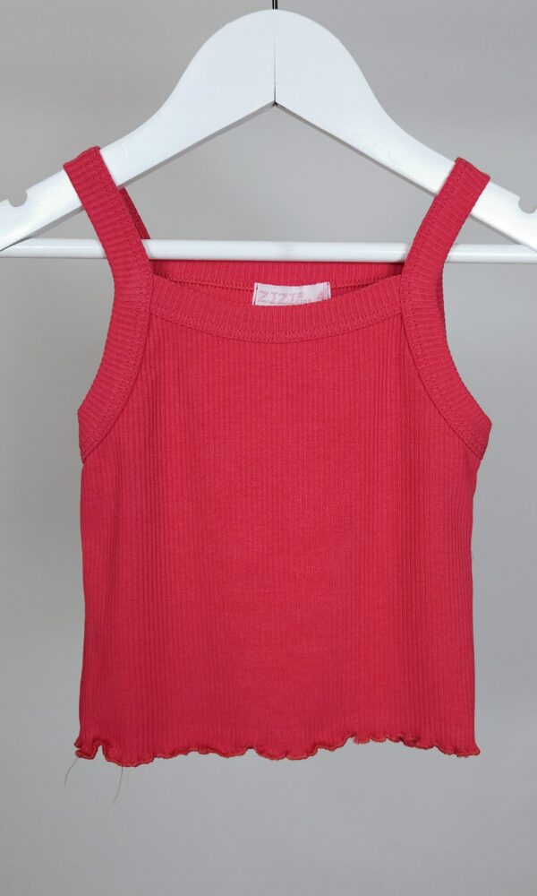 Musculosa Nena Morley Liso Con Bretel y Ruletex