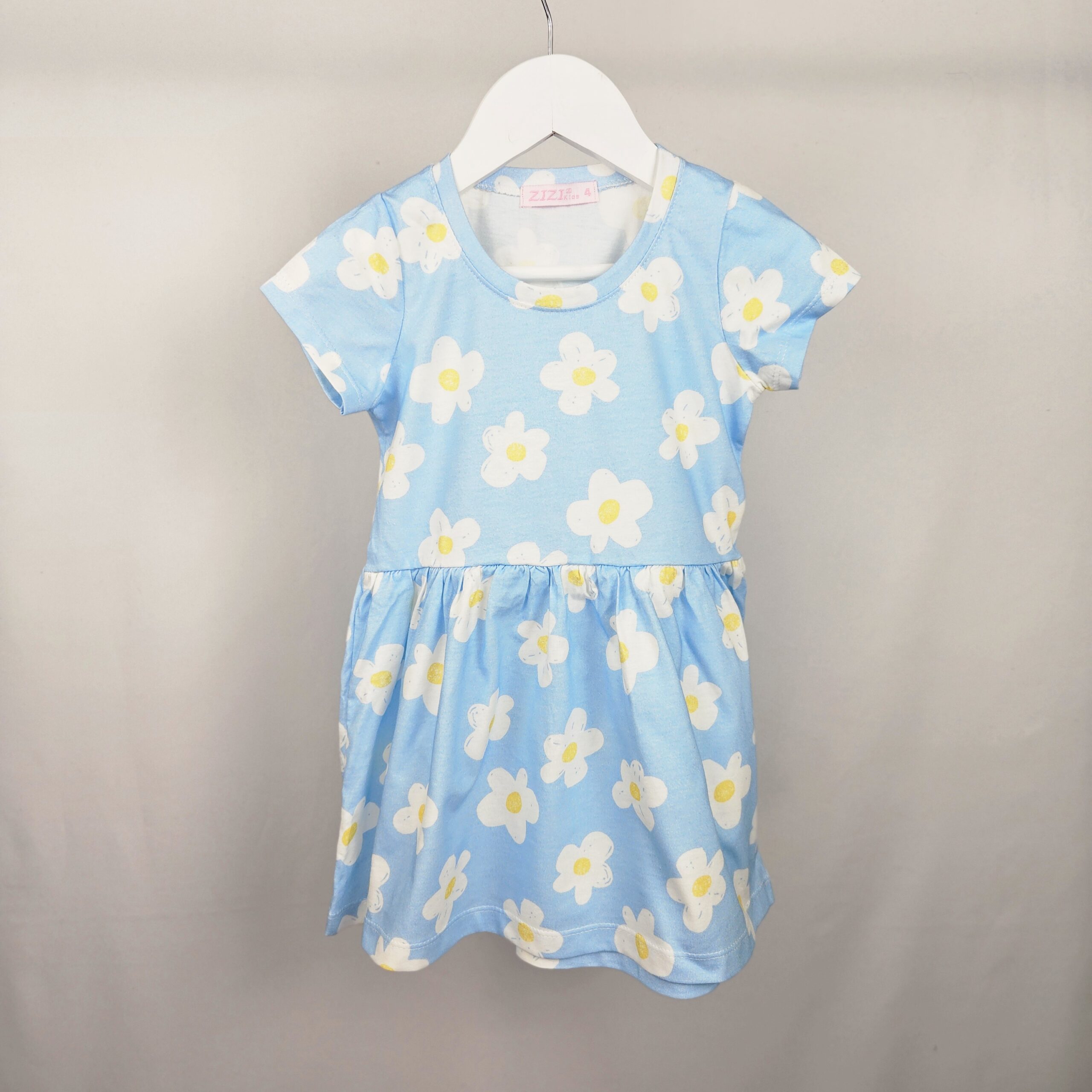 Vestido Nena Jersey Alg. Estamp. Margaritas*LIQUIDACION*