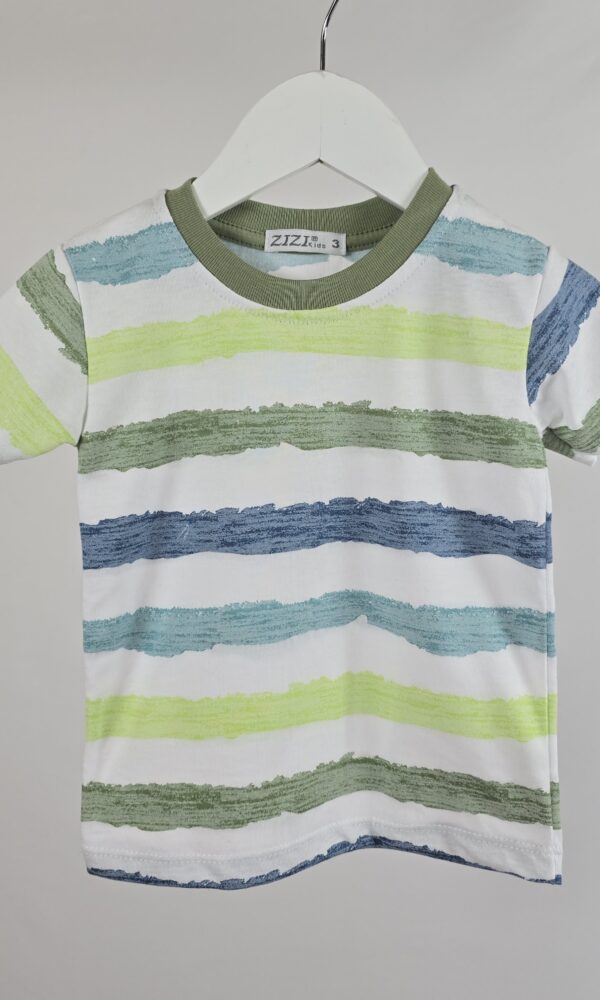 Remera Bebe Jersey Algodon Rayado Multicolor