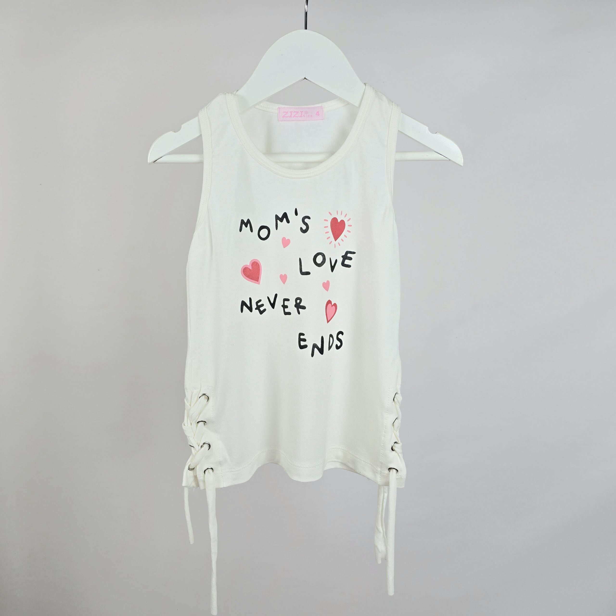 Musculosa Nena Modal Moms Love con Tiras Lateles