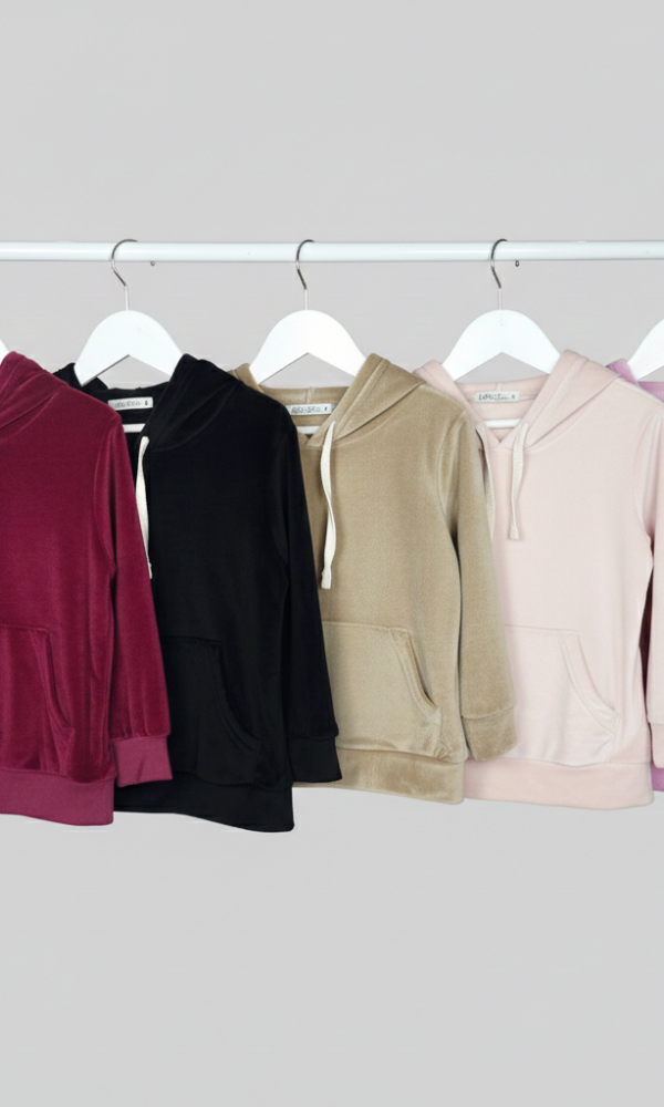 Alternative view of Buzo Bebe Plush Bifaz Liso Con Cap y Canguro