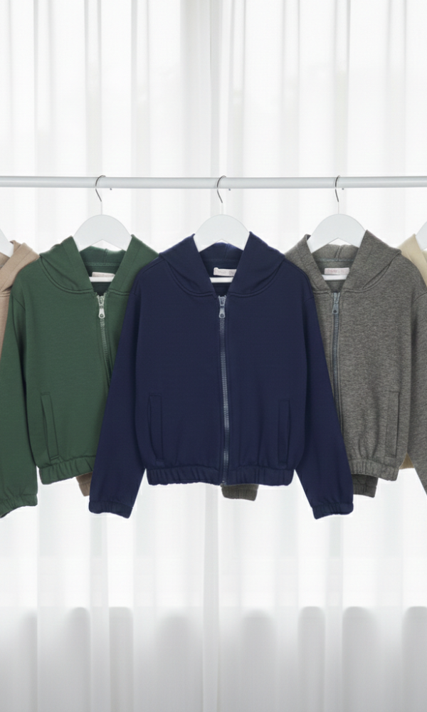 Alternative view of Campera Nena Friza Premium con Capucha Terminacion Elasticos