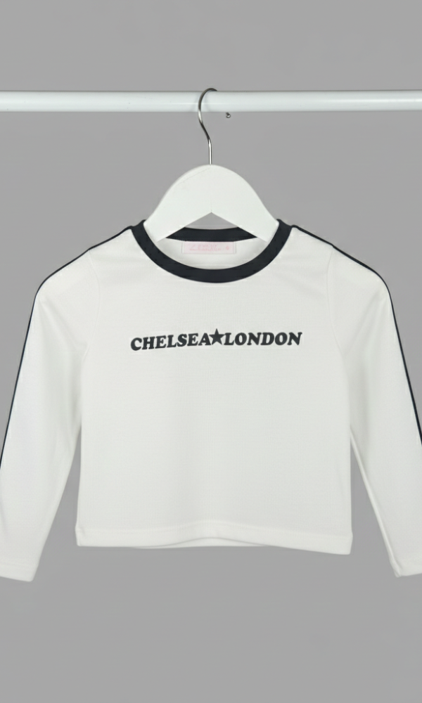 Camiseta Nena London con Tira Combinada 24 Espalda