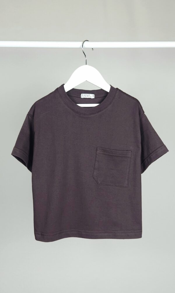 Remera Boxy Fit Liso con Bolsillo