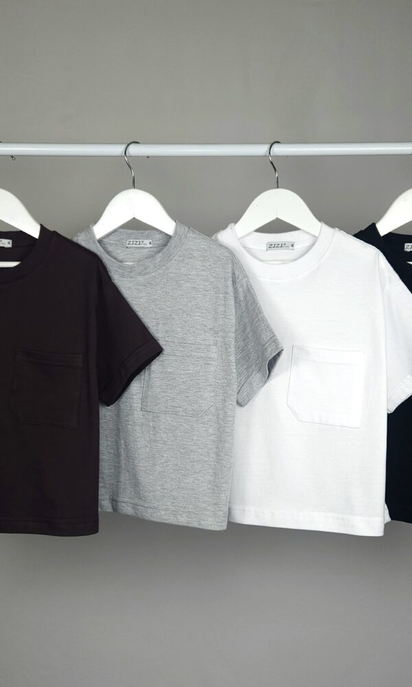 Alternative view of Remera Boxy Fit Liso con Bolsillo