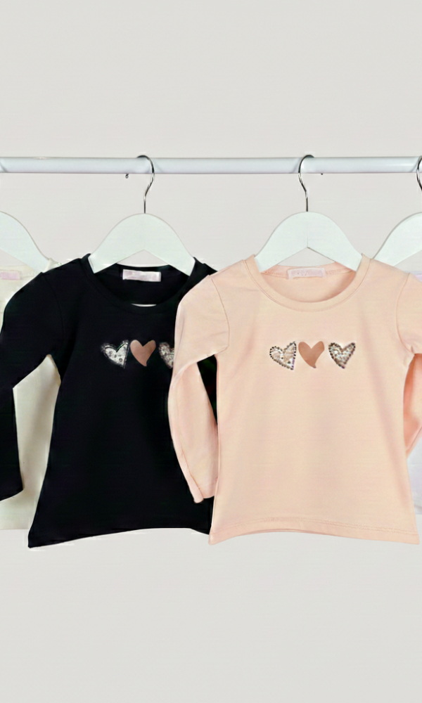 Alternative view of Camiseta Beba 3 Corazones