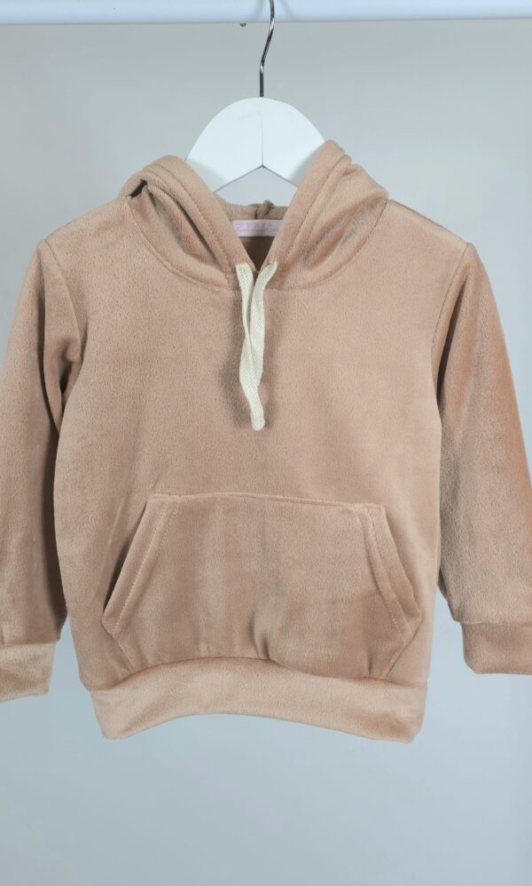 Buzo Bebe Plush Bifaz Liso Con Cap y Canguro