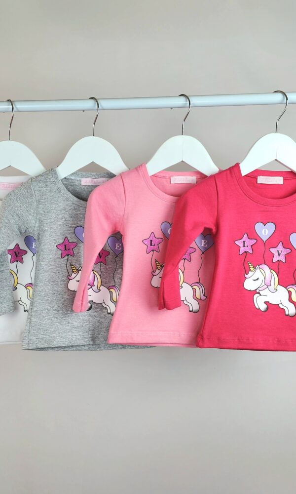 Camiseta Beba Unicornio Love *OFERTA*