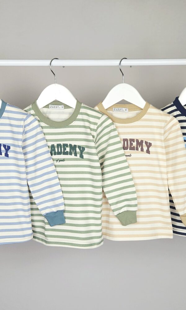 Alternative view of Camiseta Bebe Jersey Algodon Rayada Academy