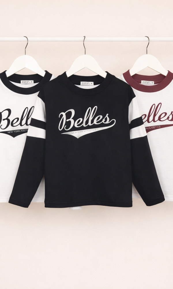 Alternative view of Camiseta Boxy Fit Belles con Recorte Combinado