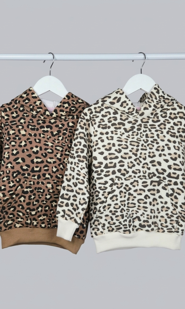 Alternative view of Buzo Beba Friza Animal Print con Capucha y Canguro