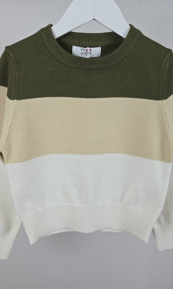 Sweater Con Lycra Tricolor Combinado *OFERTA*