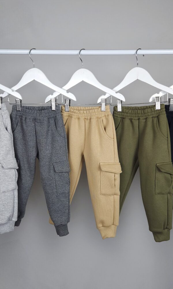 Alternative view of Pant.Babucha Bebe Friza Cargo Liso