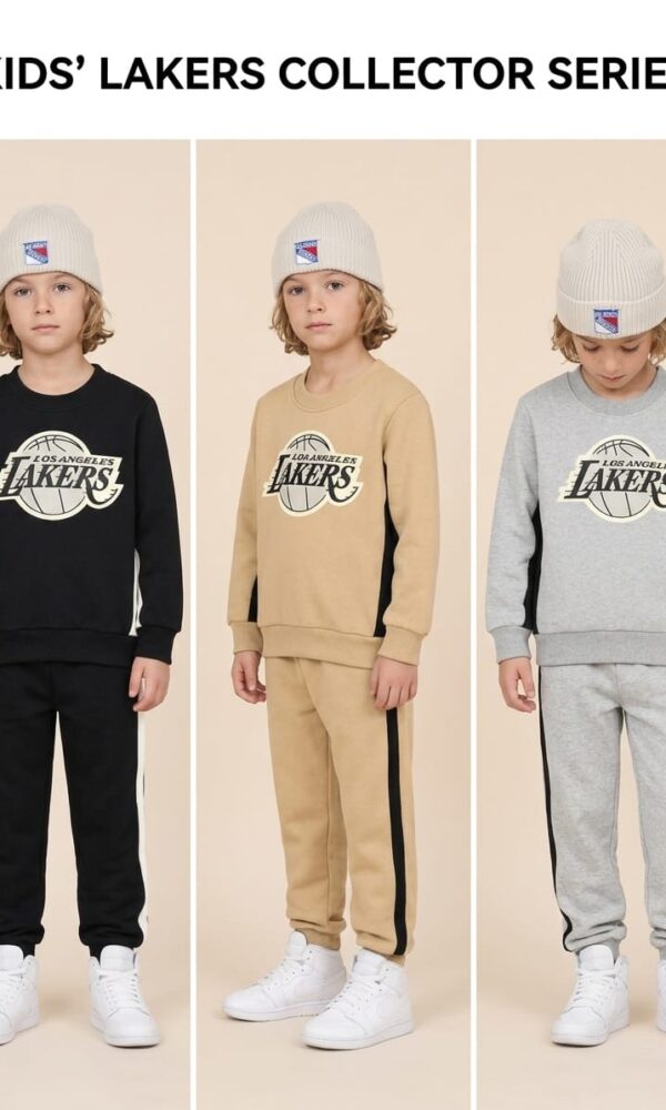 Alternative view of Conjunto Friza Lakers con Buzo y Pantalon Tira Lateral Combinado