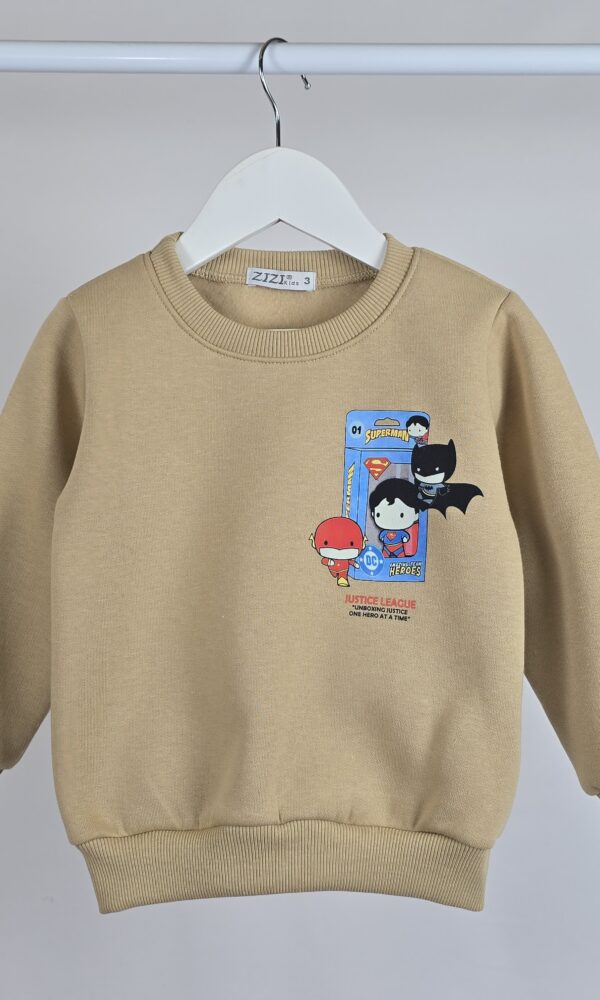 Buzo Bebe Frizado Super Heroes