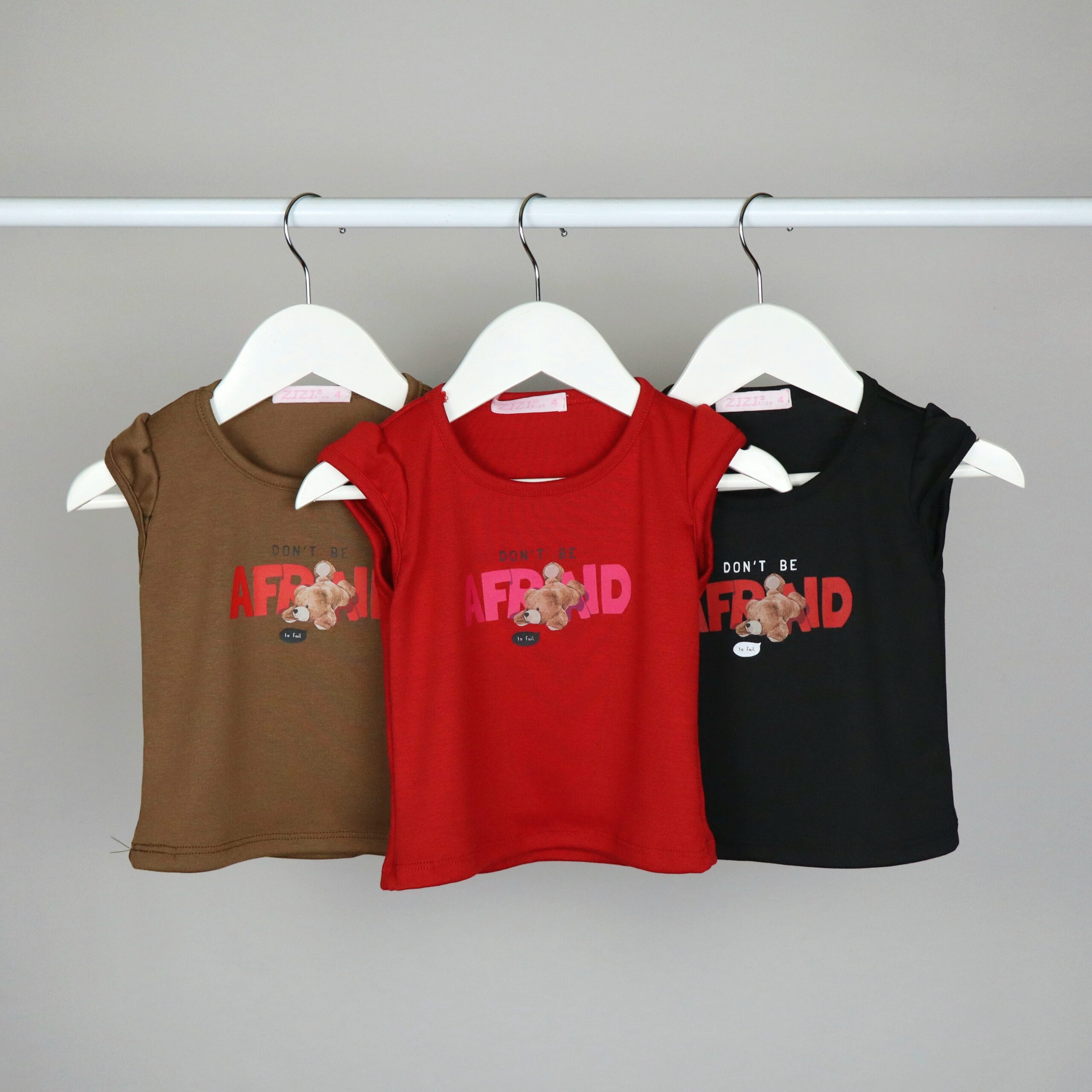 Remera Nena Melvie Osito Afraid - Imagen 3