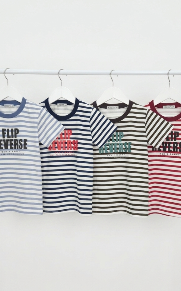 Alternative view of Remera Varon Jersey Algon Rayada Flip Reverse
