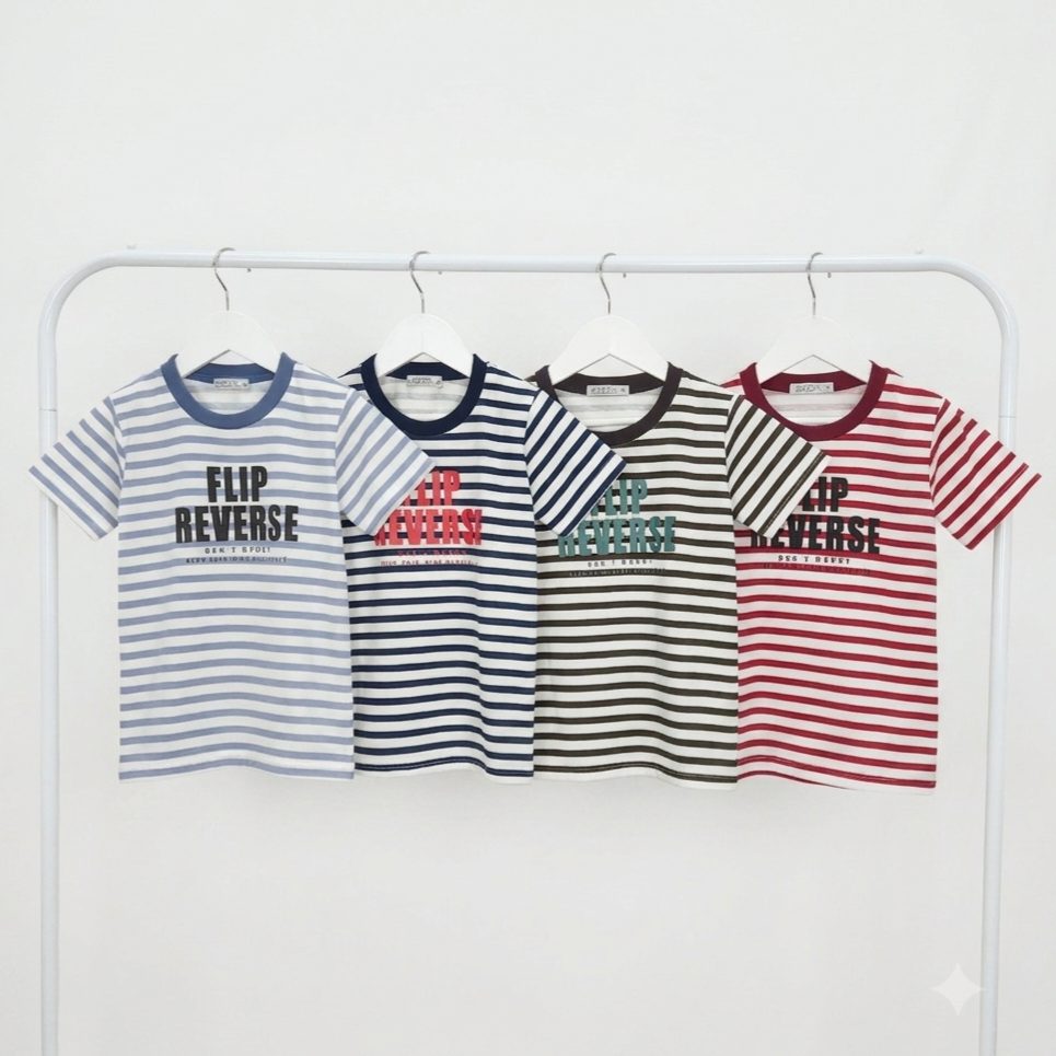Remera Varon Jersey Algon Rayada Flip Reverse - Imagen 2