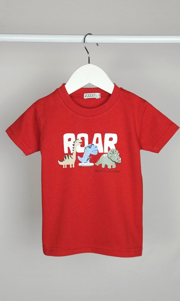Remera Bebe Varon ROAR 3 Dinos