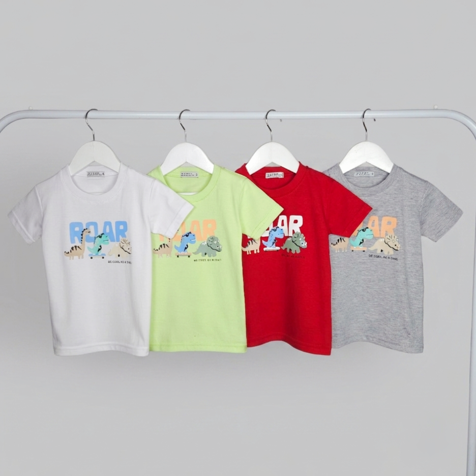 Remera Bebe Varon ROAR 3 Dinos - Imagen 2