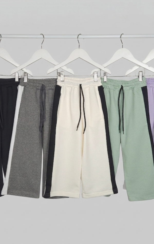 Alternative view of Pantalon Rustico Franja Lateral Combinada con Cordon