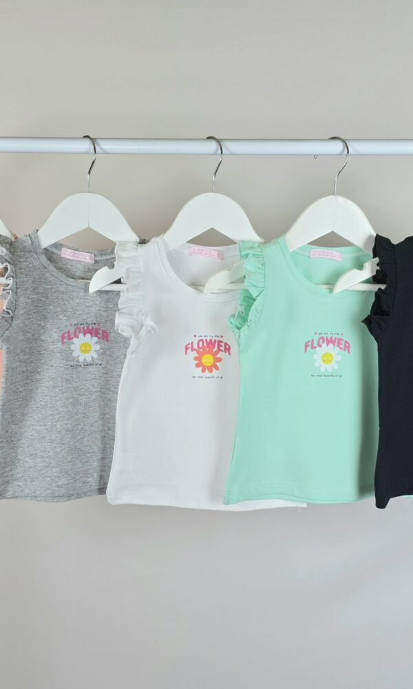 Alternative view of Remera Beba Margarita Flower con Volados Alg Lycra