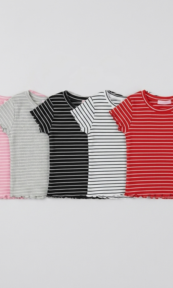Alternative view of Remera Nena Morley Alg Rayado con Rulotex