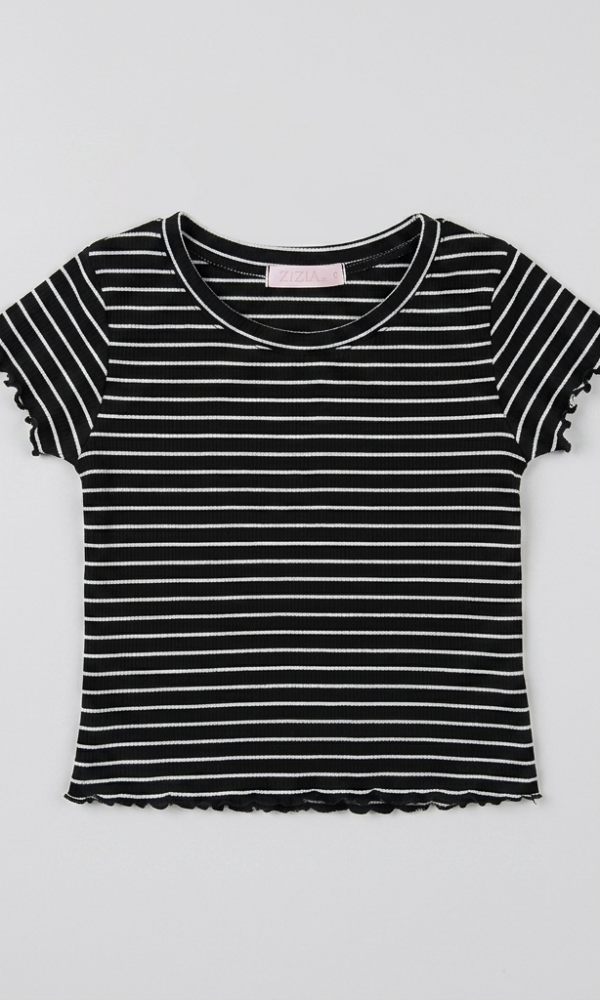 Remera Nena Morley Alg Rayado con Rulotex