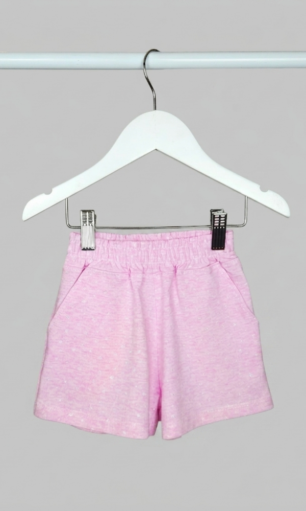 Short Nena Estrella con Brillo Jersey Alg Estamp
