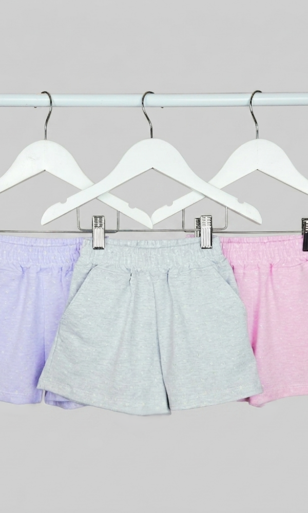Alternative view of Short Nena Estrella con Brillo Jersey Alg Estamp