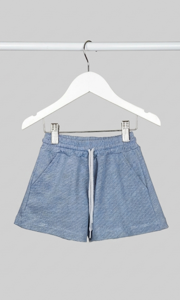 Short Simil Jean de Colores con Cordon