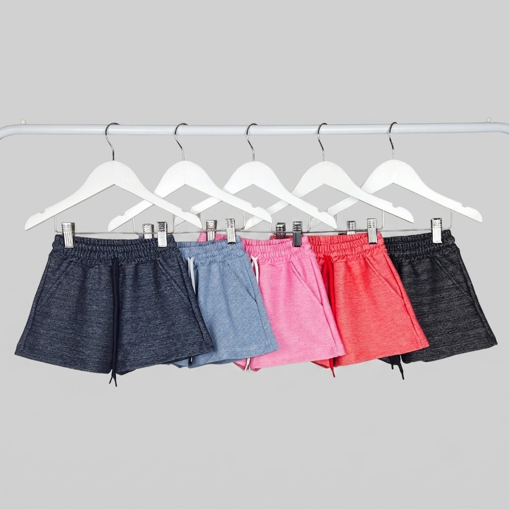 Short Simil Jean de Colores con Cordon - Imagen 2