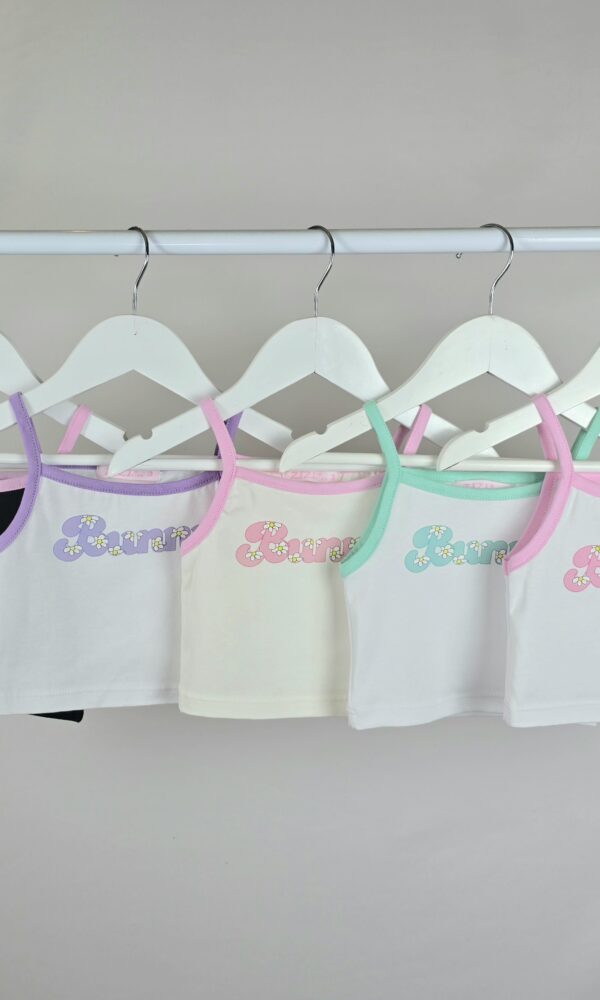 Alternative view of Musculosa Beba Bunny con Bretel Combinado Alg Lycra