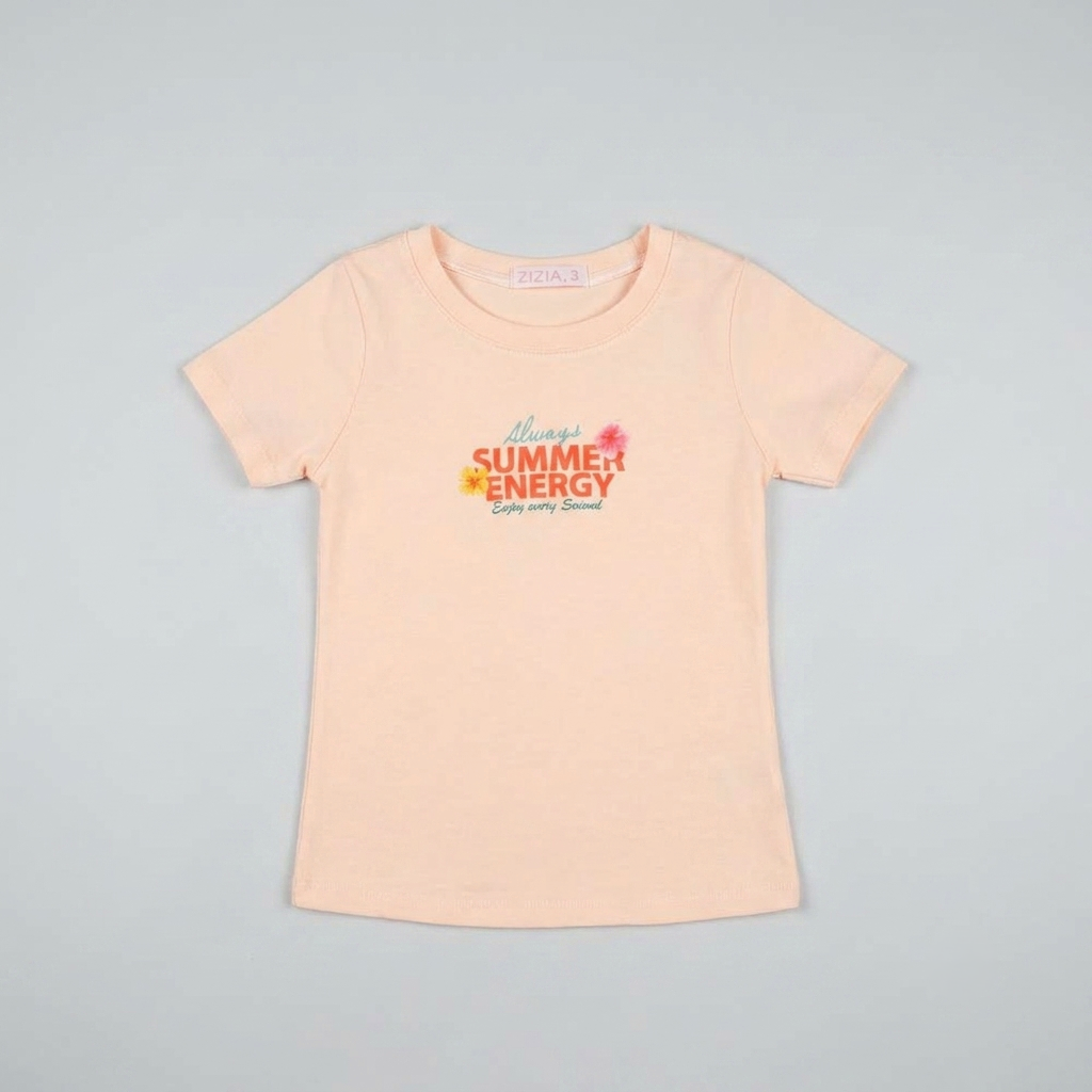 Remera Nena SUMMER Algodon Lycra