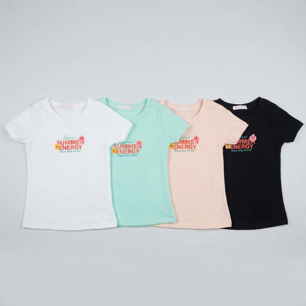 Remera Nena SUMMER Algodon Lycra - Imagen 2