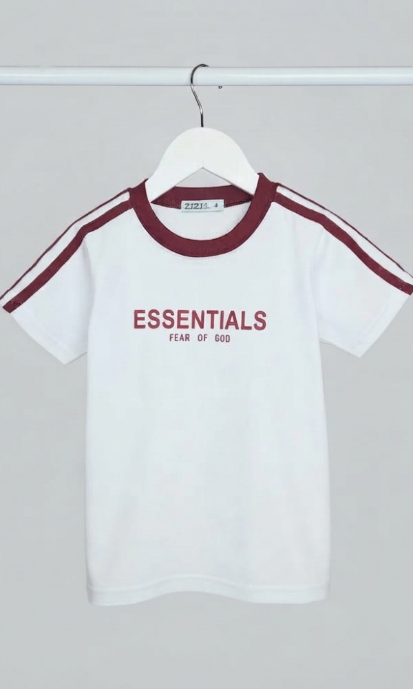 Remera Essentials con 3 Tiras Hombro Jersey Alg