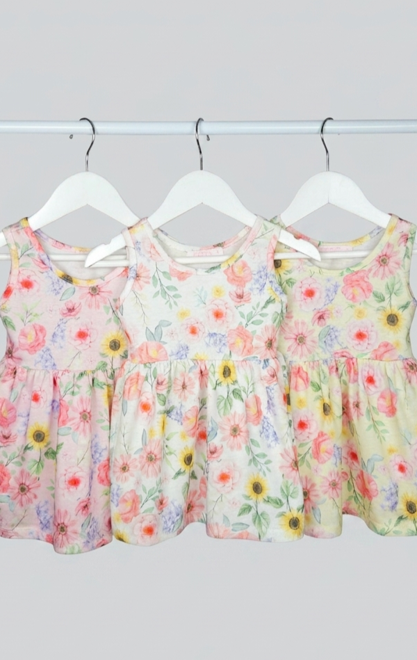 Alternative view of Vestido Beba Sin Mangas Floreadas
