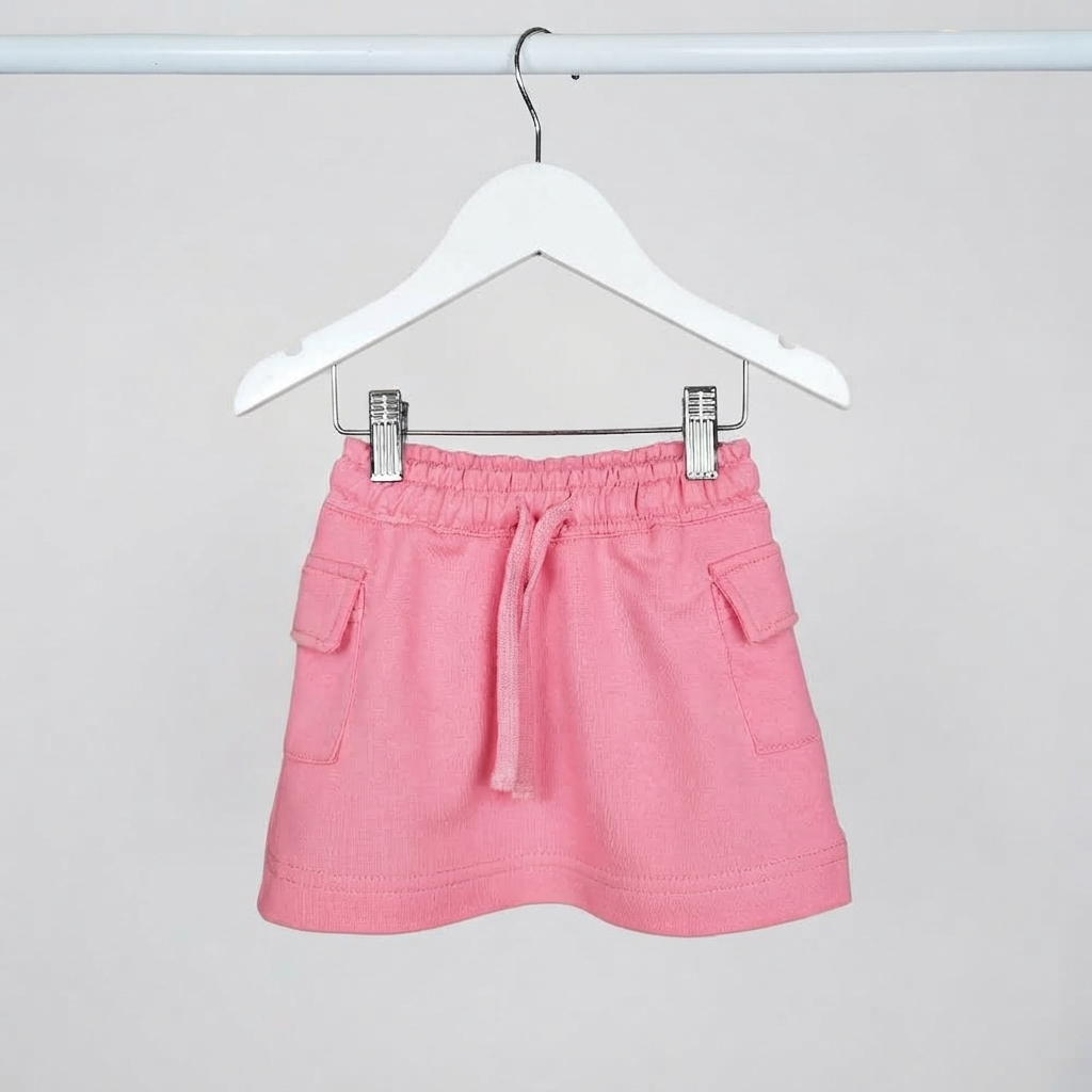Mini Nena Rustico Cargo Liso con Cordon