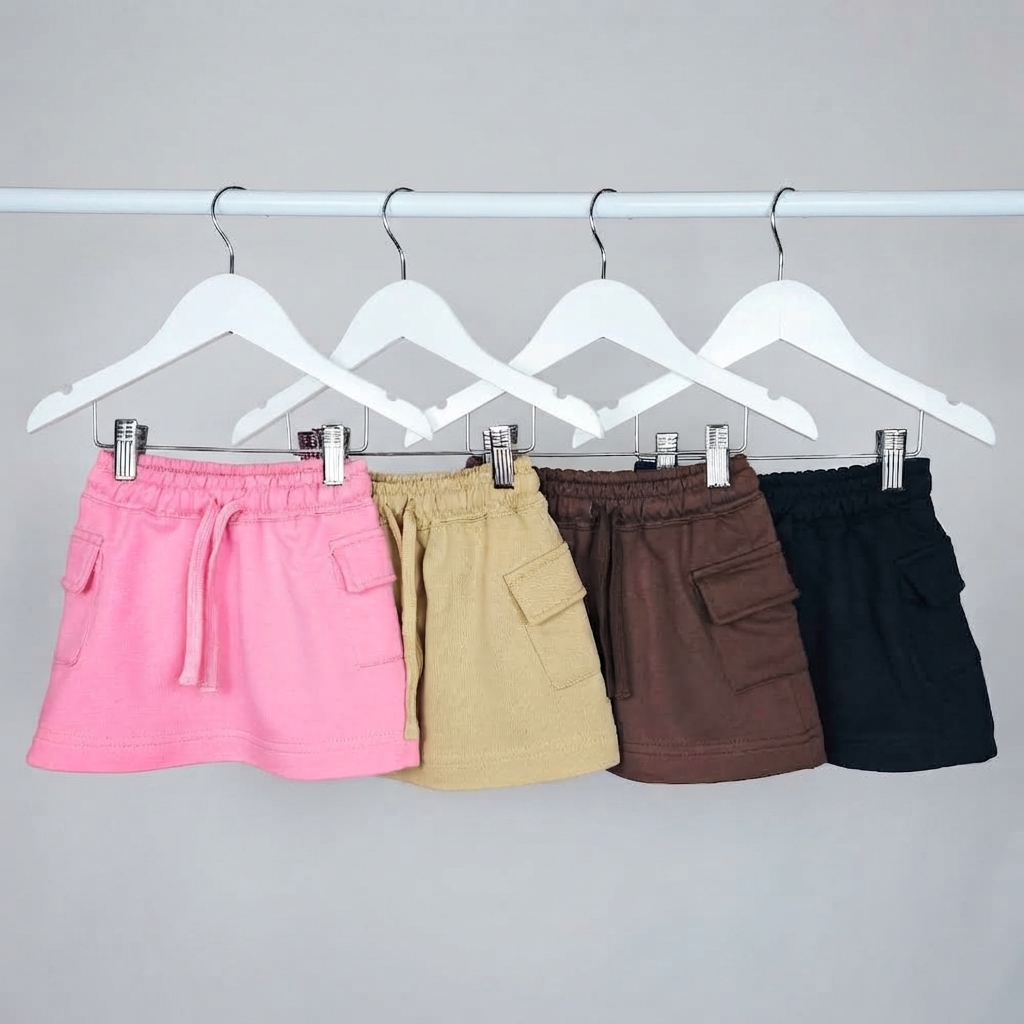Mini Nena Rustico Cargo Liso con Cordon - Imagen 2