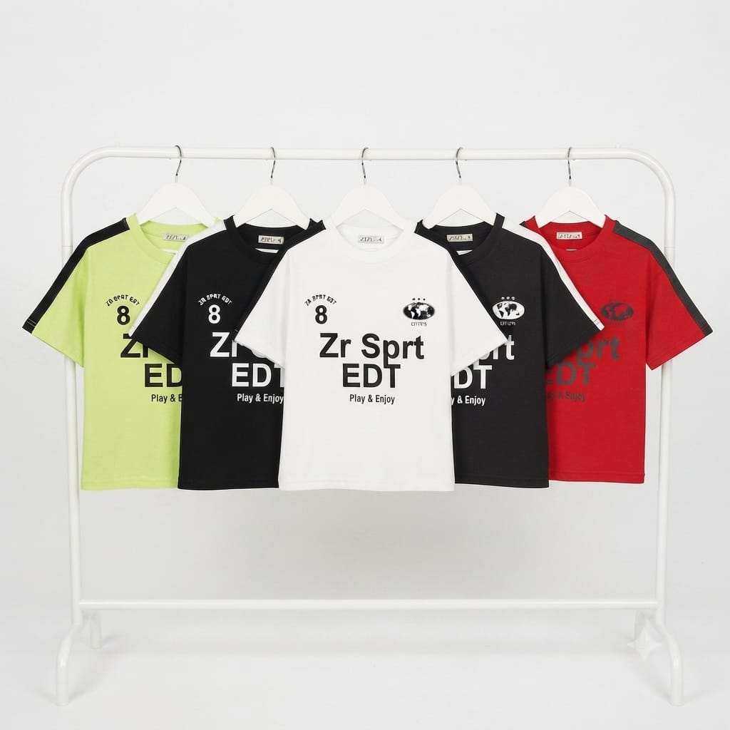 Remera Boxy Fit con Recorte Hombro Combinado Zr Sprt - Imagen 2