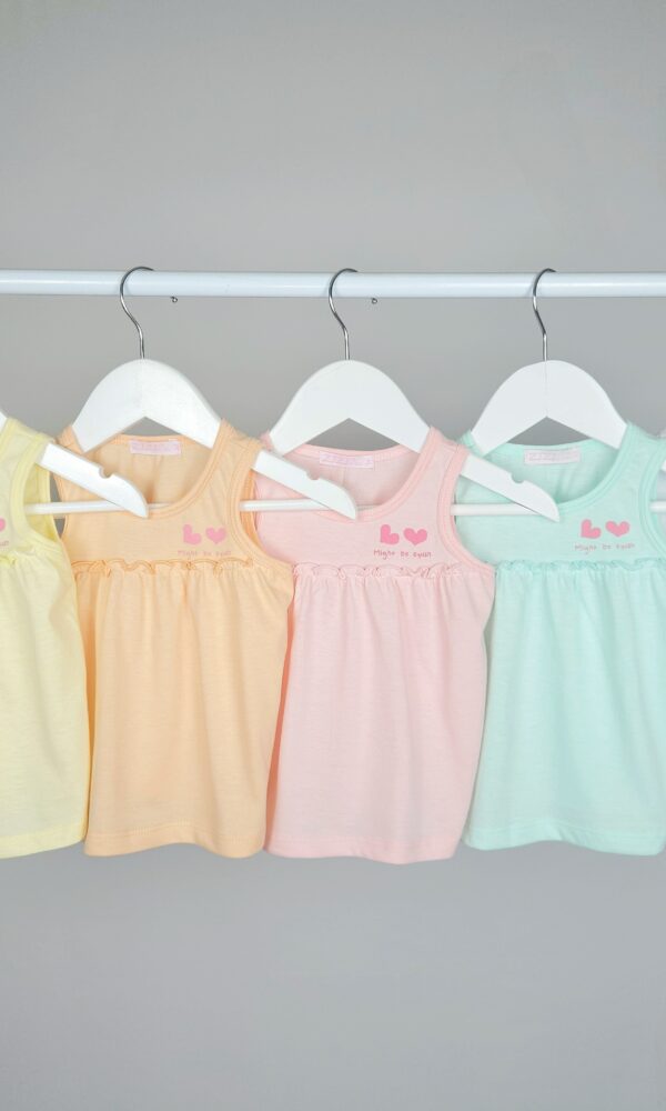 Alternative view of Musculosa Beba 2 Corazones con Canesu Frunce Ruletex