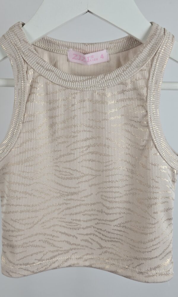 Musculosa Nena Morley Cebra con Brillos*LIQUIDACION*