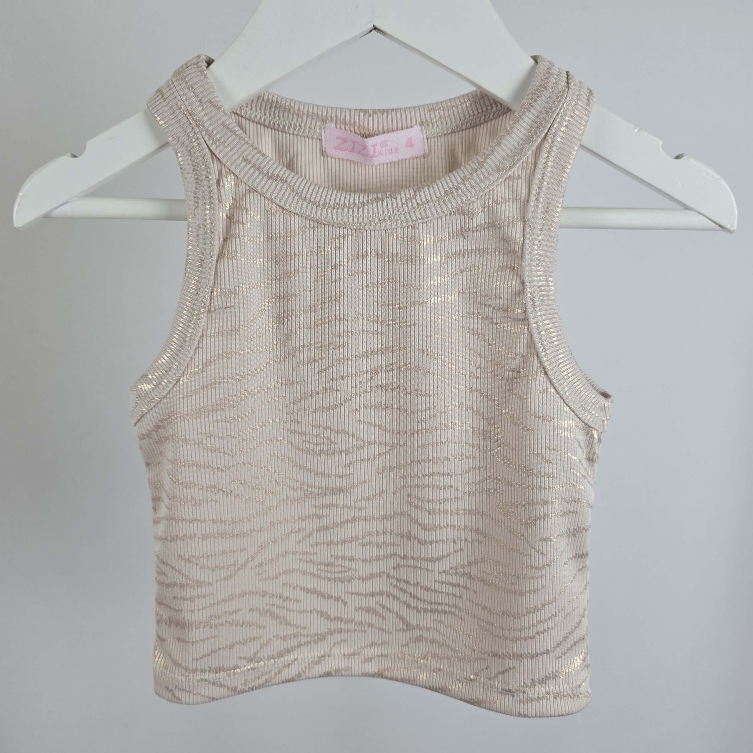 Musculosa Nena Morley Cebra con Brillos*LIQUIDACION*