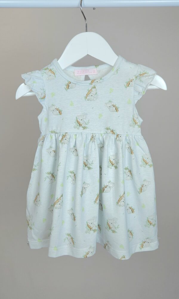 Vestido Beba Jersey Alg. Koalas c/Boladito y Gota espalda *LIQUIDACIÓN*