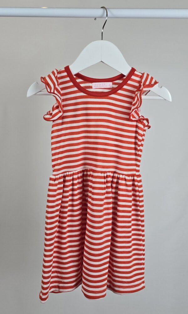Vestido Nena Morley Viscosa Rayado con Bolado Ruletex *LIQUIDACIÓN*