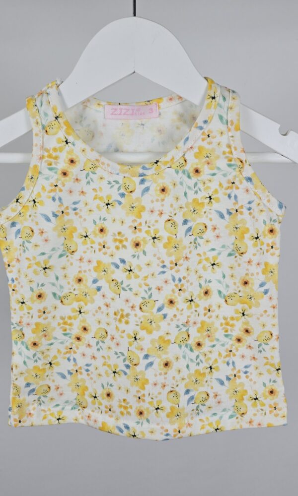 Musculosa Beba Floreada Jersey Algodon*LIQUIDACIÓN*